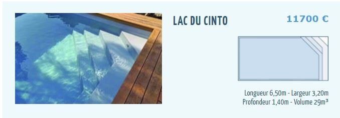 Installation piscine - Lac Du Cinto